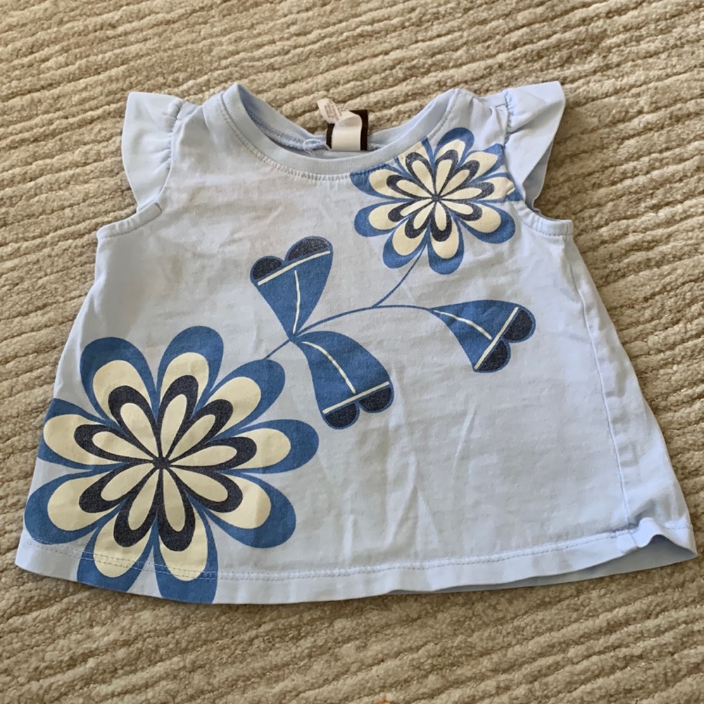 Tea Collection flutter sleeve shirt